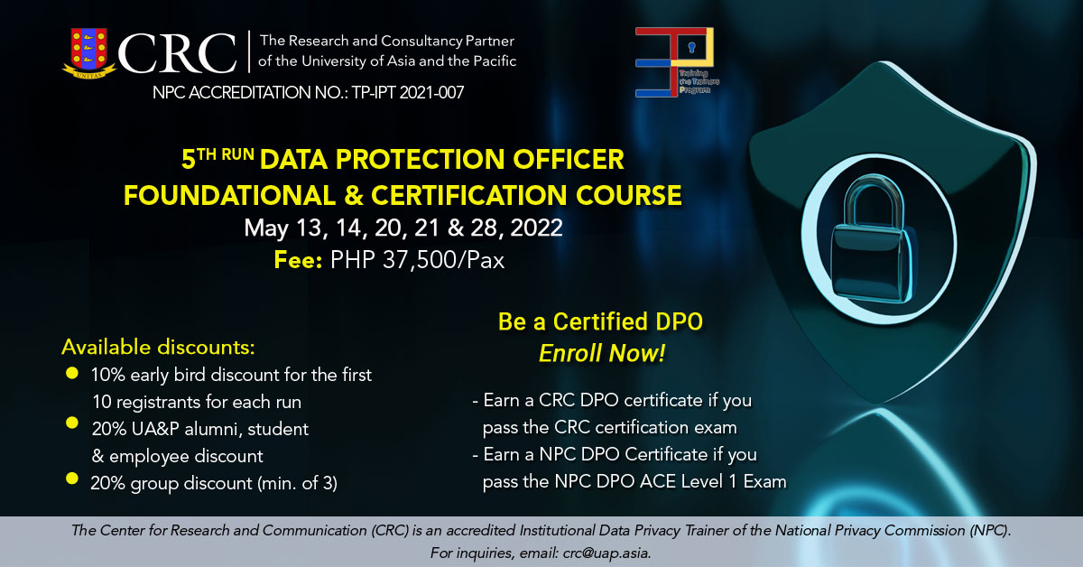 CRC Data Protection Officer (DPO) Foundational and Certification Course